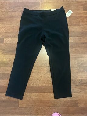 Black Slim Cropped Pants